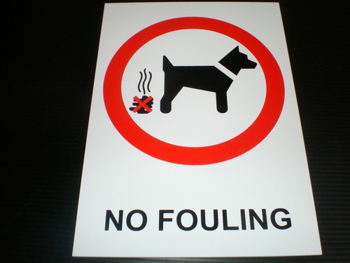 Fouling sign sticker - fouling, or
