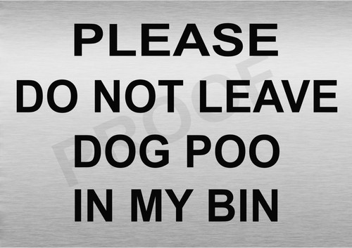 Not leave dog - do, poo