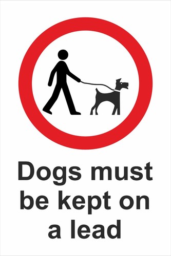 Dogs must kept lead - kept,
