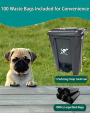 20L Dog Poop Trash Bin with