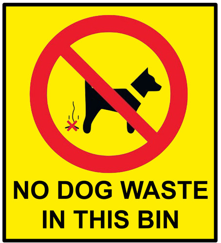 Dog waste this - no, bin