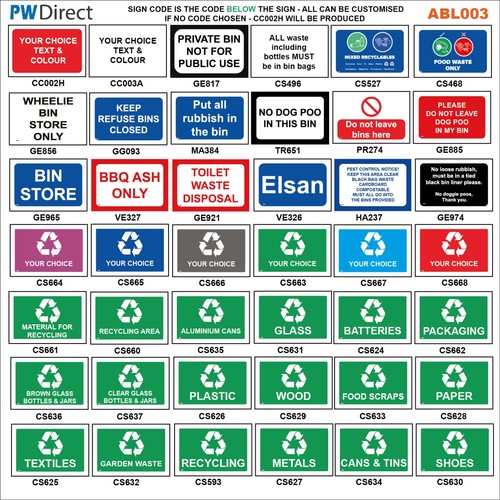 Sign recycling reuse reclaim - recycling,