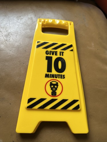 Bin desk warning signs - bin,