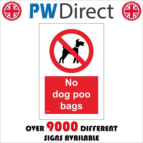 Sign dog poo bags - dog, take