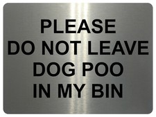 1145 DO NOT LEAVE DOG POO IN