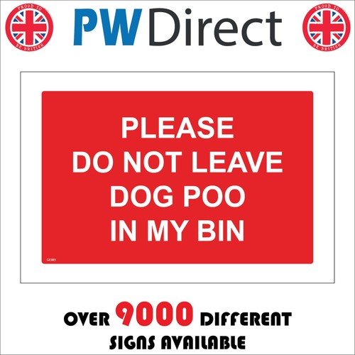 Sign please not leave dog - do,