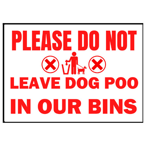 Not leave dog - poo, in