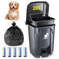 20L Dog Poop Trash Can with