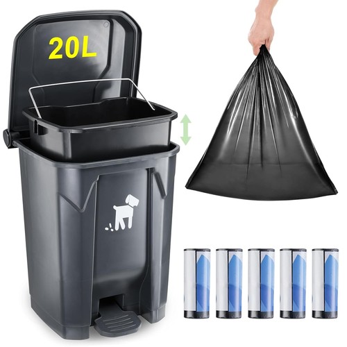 20l dog poop trash can - 20l,