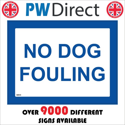 Sign dog fouling pick - fouling, up