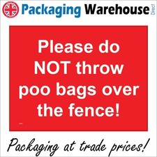SIGN Please Do Not Throw Poo