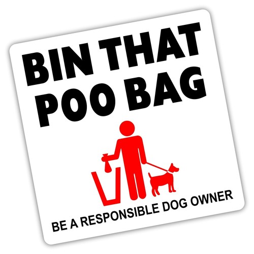 Sign bin that poo bag - 1,