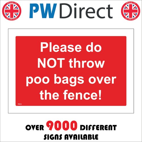 Sign please not - do, throw